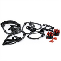 Kit d'allumage Câbles HT, Bras de rotor, Capuchons d'allumeur Porsche 993 - 93060291901, 93060290202, 99360206099